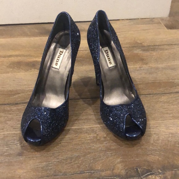 Brand new never worn blue open toe shoes